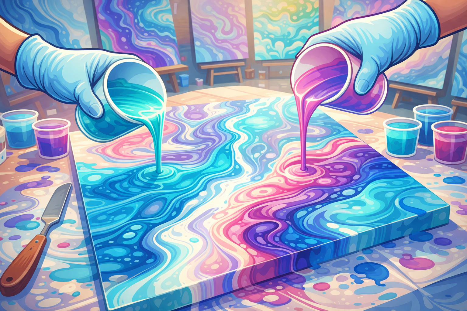Hawaii Fluid Art Coconut Creek