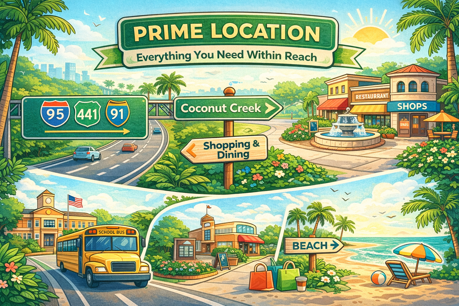 Winston Park Real Estate, Prime Location